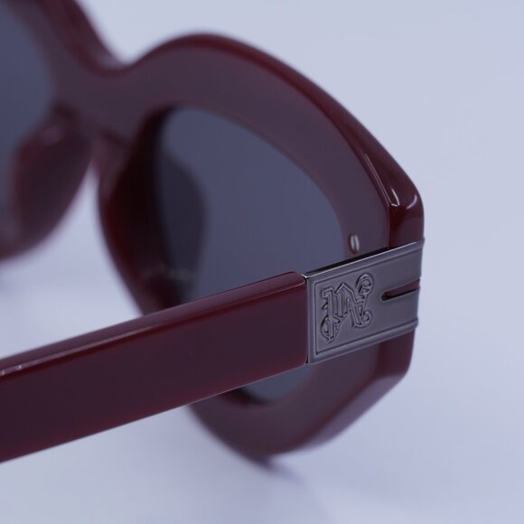 Palm Angels PERI10F MIRACLE 2507 Sunglasses Red Cat Eye Frame, Dark Grey Lenses - Picture 11 of 11